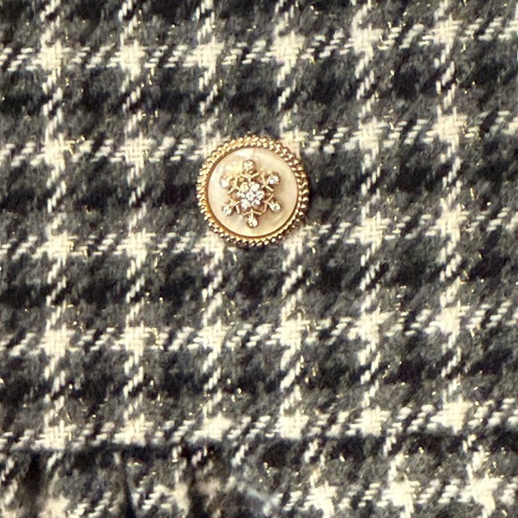 VINTAGE GINGHAM PEA COAT SZ 5 - Picture 4 of 9